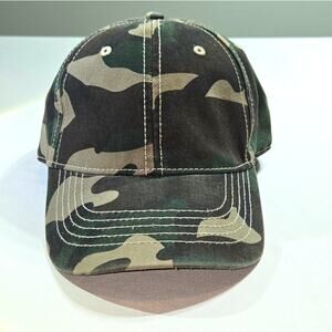 Camo Dad Hat Baseball Cap Adjustable Strapback Green Tan Brown